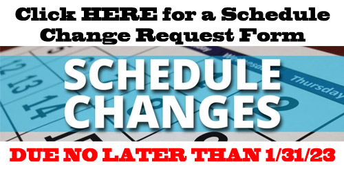Schedule Change Form