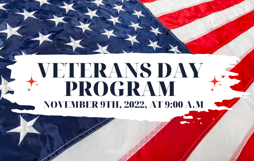 Eastern Greenbrier Middle School is pleased to announce our Veterans Day Program to honor all of our Veterans.