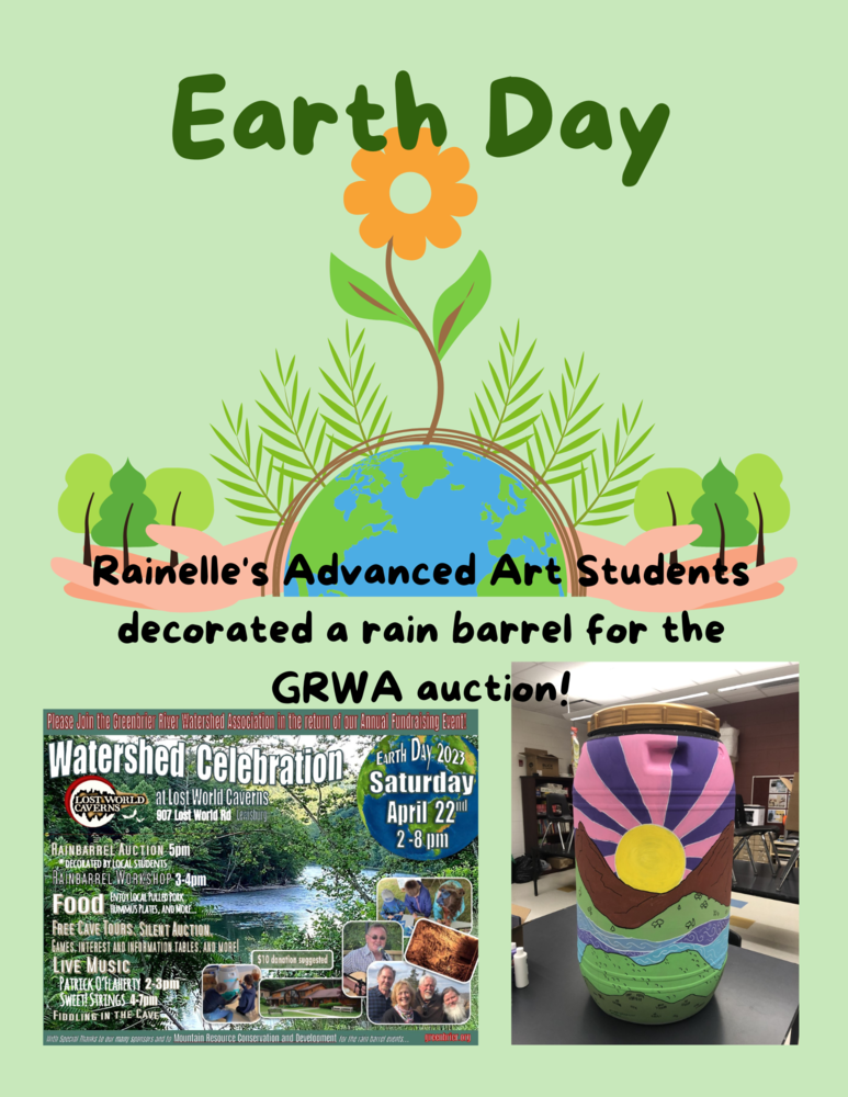 Rain Barrel Rainelle Elementary