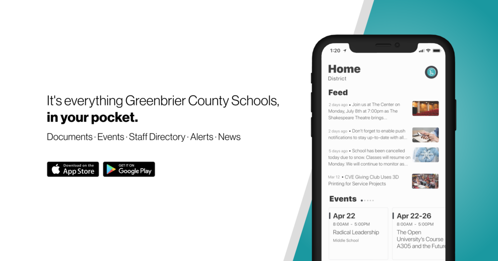 Greenbrier County Schools Mobile App Guide