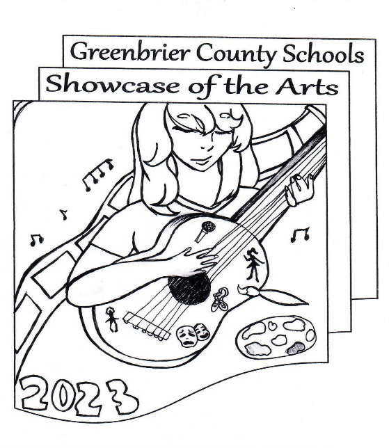Montana Hammons of EGMS designed the winning  Logo (shown above) for the 2023 GCS Showcase of the Arts. Montana’s design  will be featured on event shirts for participants and the event program.