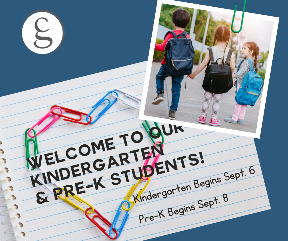 Welcome Kindergarten & PreK students