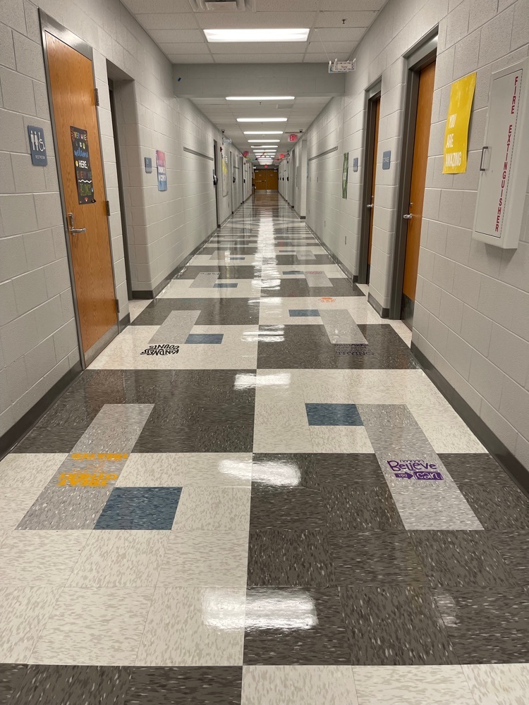 beautiful Rupert Elementary hallways