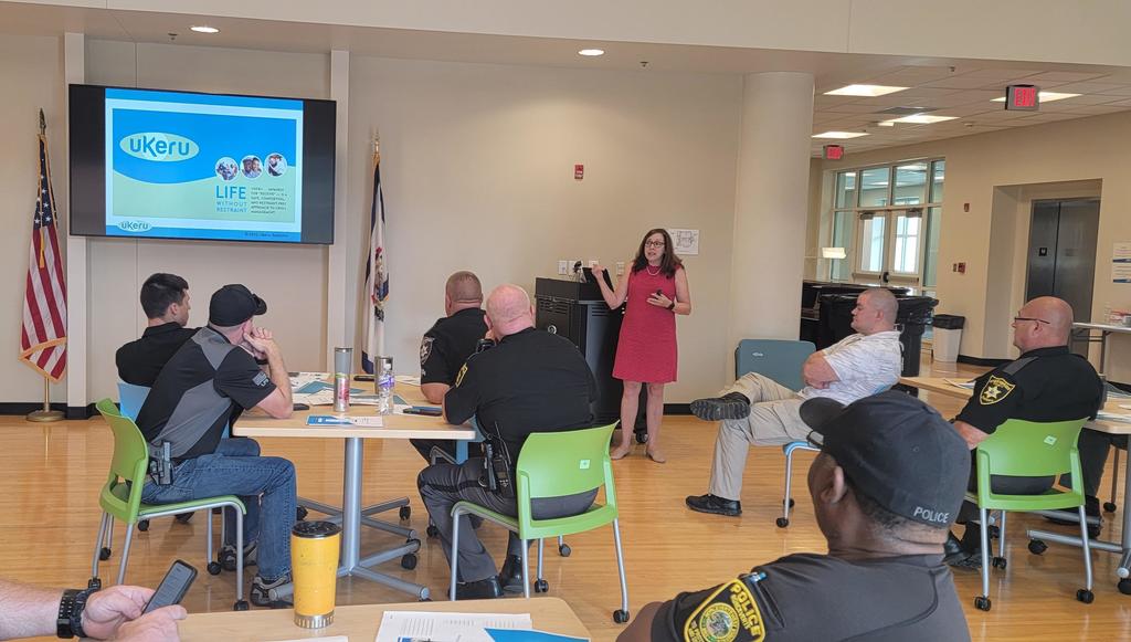 Nancy Hanna Presents to Law Enforcement Officers