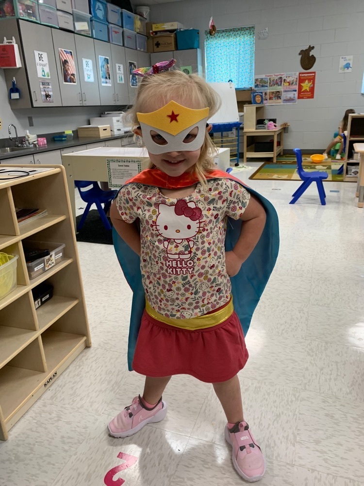 super hero in preschool