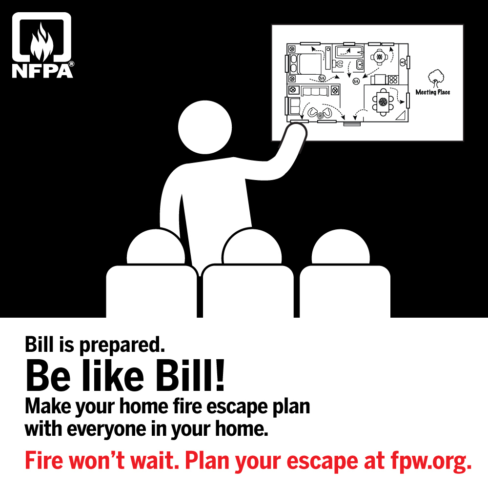 Home Fire Escape Plan reminder