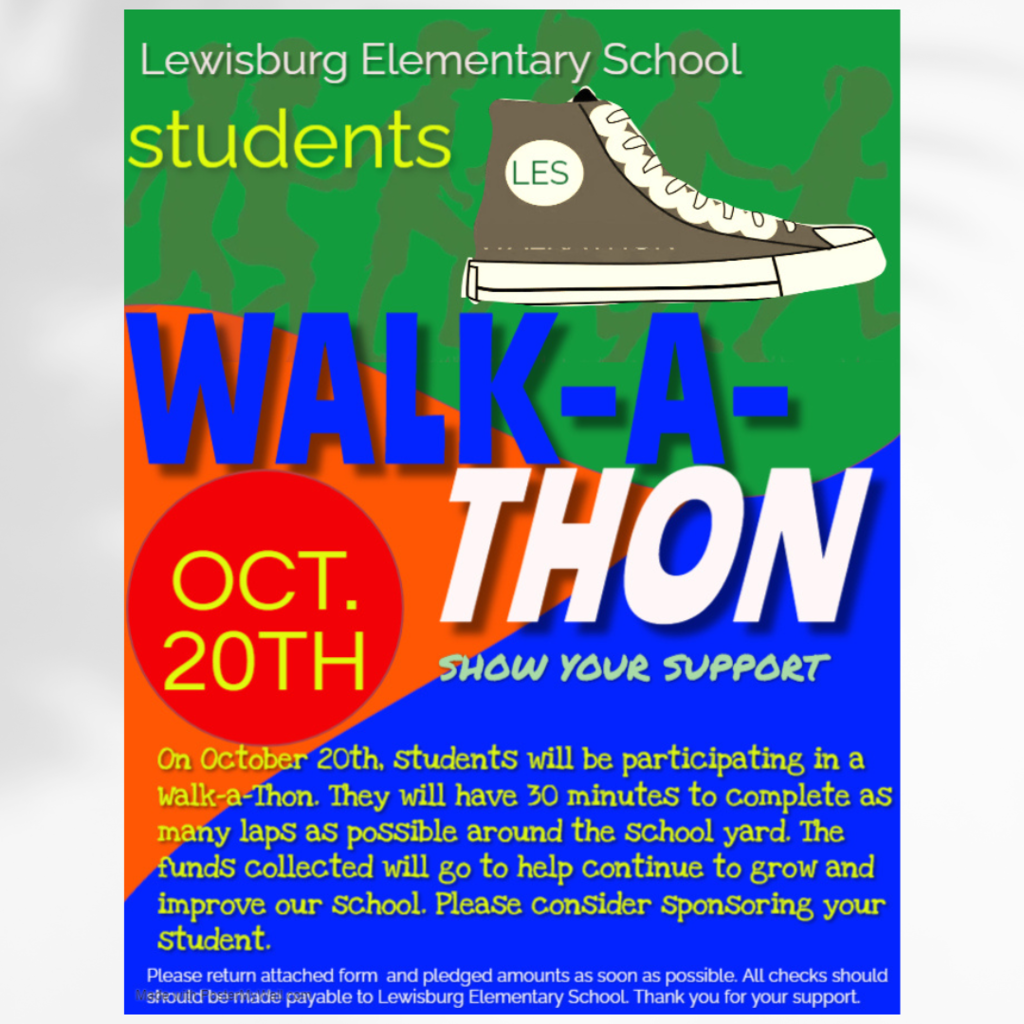 Lewisburg Elementary students Walk-A-Thon