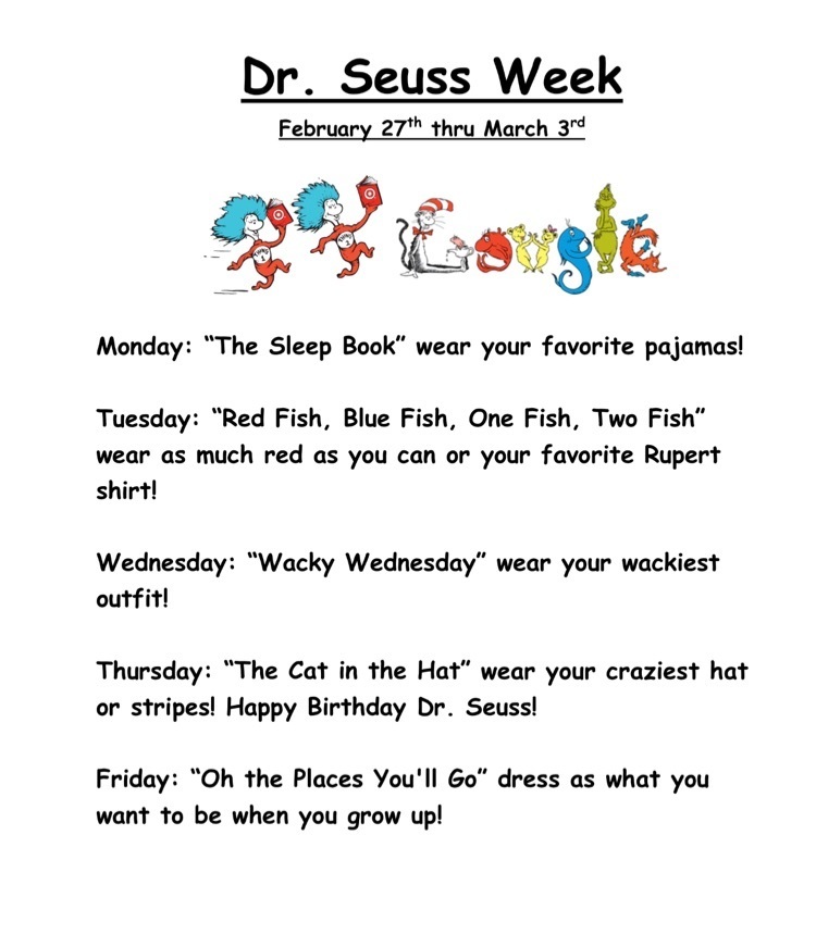 Dr Seuss week